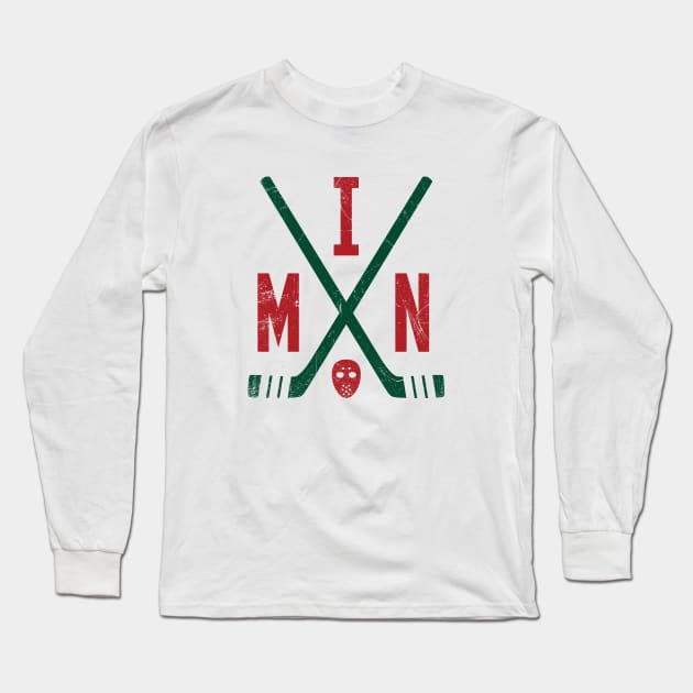 MIN Retro Sticks - White Long Sleeve T-Shirt by KFig21